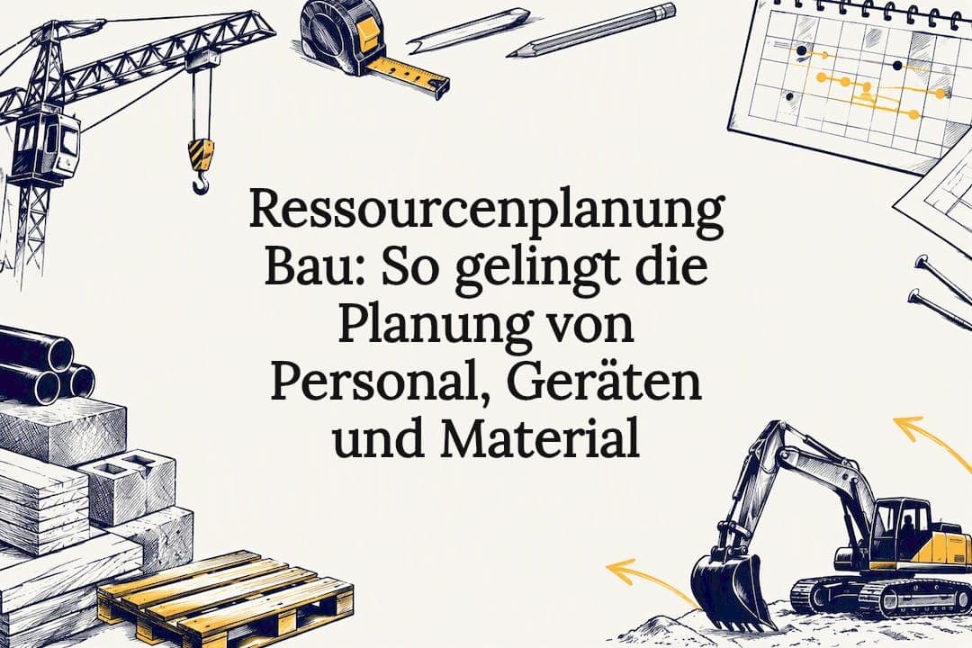 Ressourcenplanung Bau: So gelingt die Planung von Personal, Geräten und Material