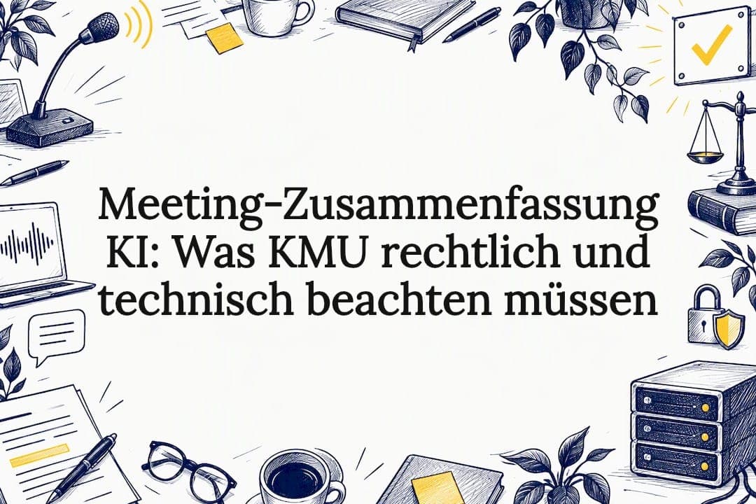Meeting-Zusammenfassung KI: Was KMU rechtlich und technisch beachten müssen